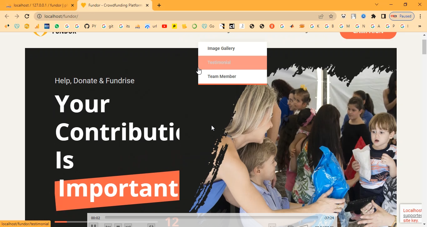 Donation Management System in PHP Application Projects