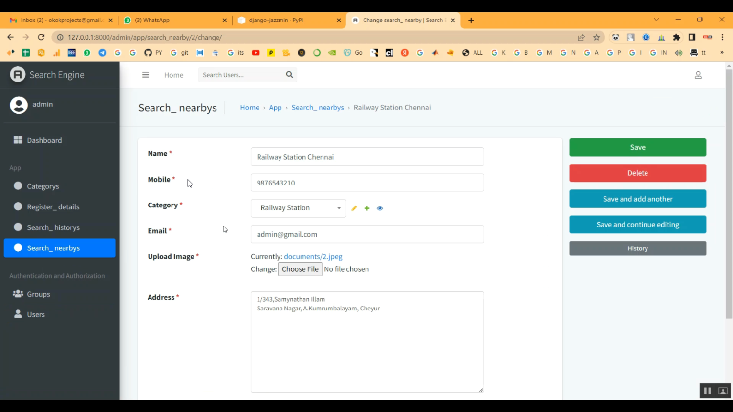 Project Search Engine in Django Python