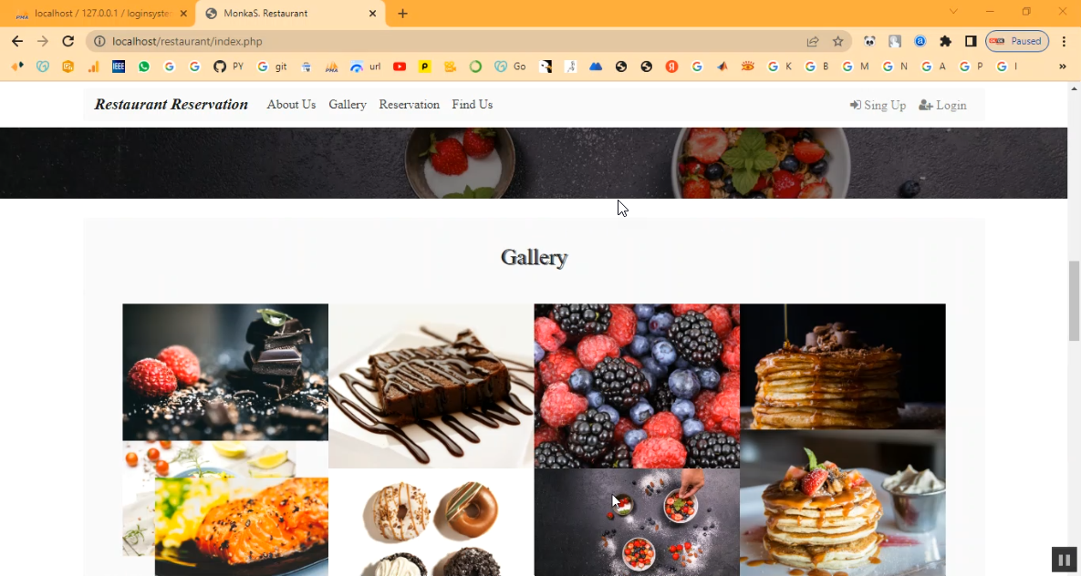 Restaurant Reservation in PHP Application Projects