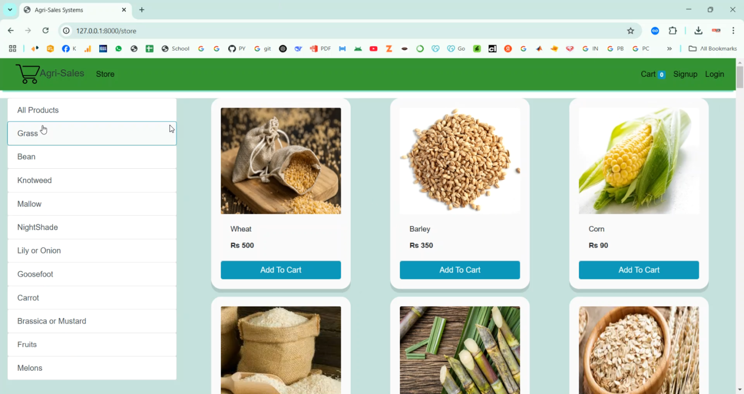 Farmer Information App for Agriculture and Sales in Django Python