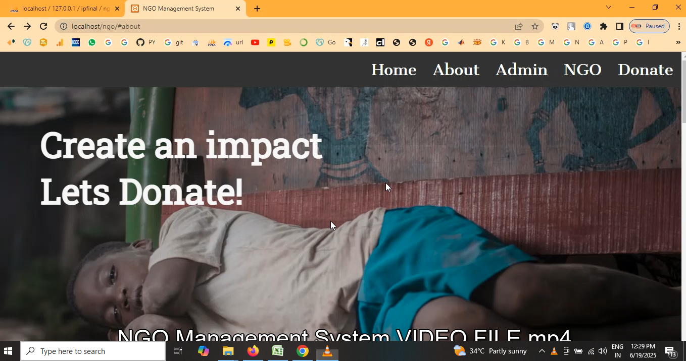 NGO Management System in PHP Application Projects