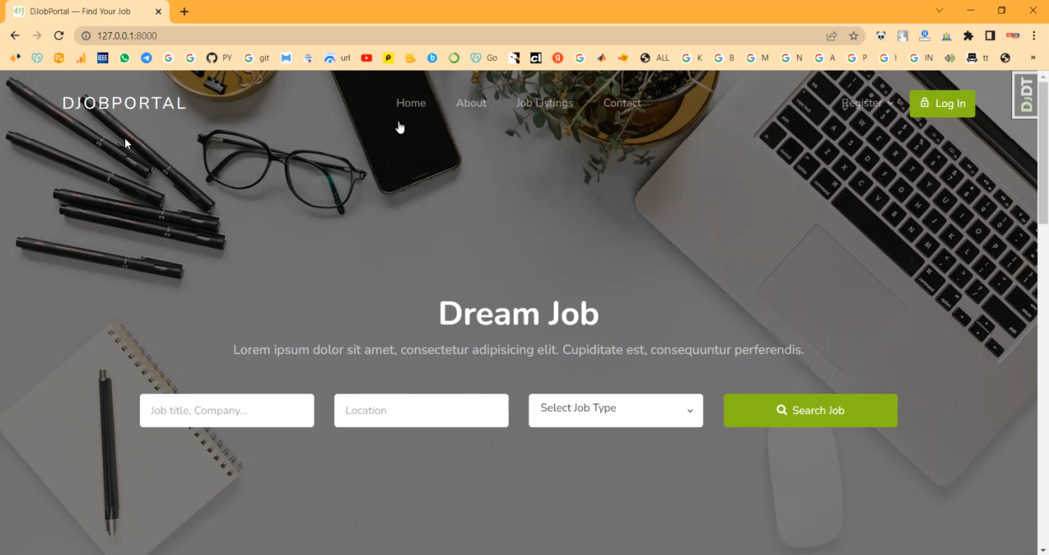 Intelligent Agent Based Job Search System In Web Environmen in Django Python